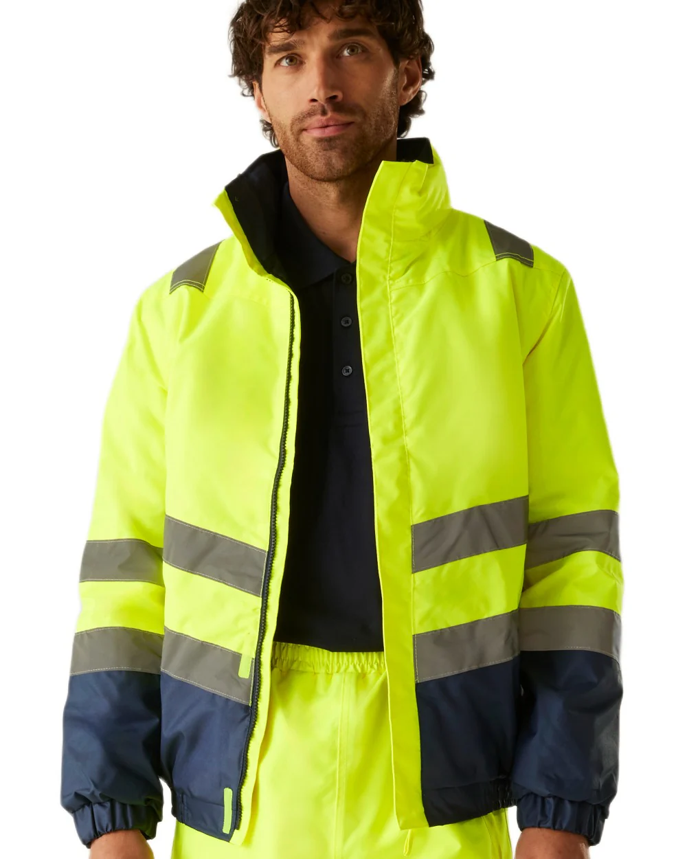 Regatta Professional Waterproof Hi-Vis Bomber Jacket - Image 7