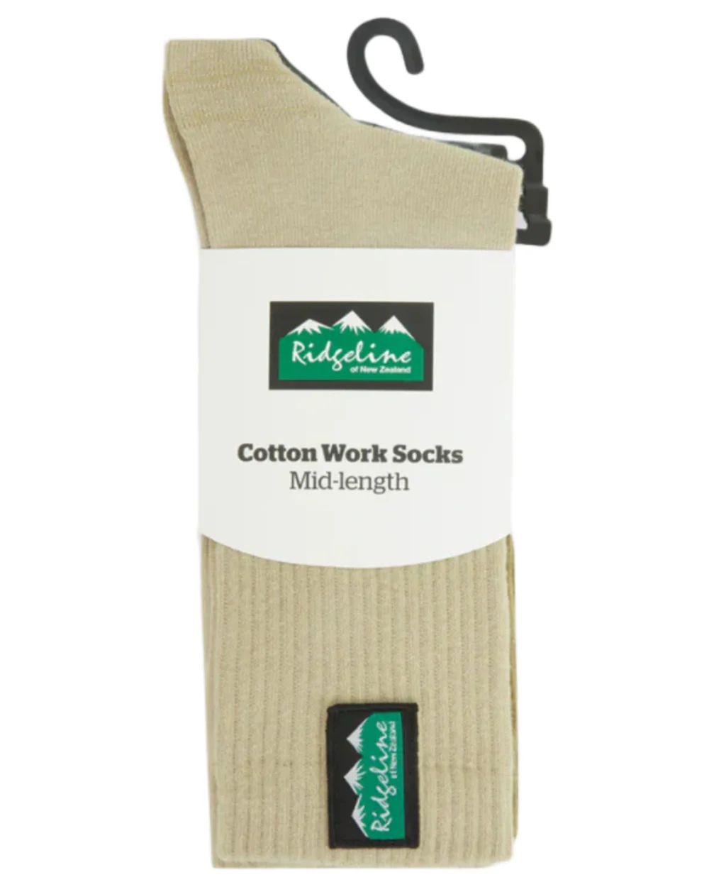 Ridgeline Cotton Light Work Mid Length Socks 3 Pack - Image 2