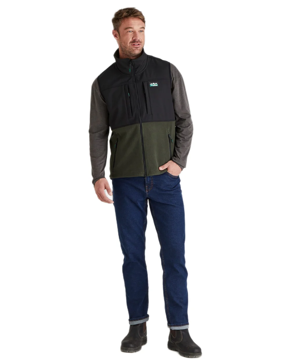 Ridgeline Hybrid Fleece Gilet - Image 13