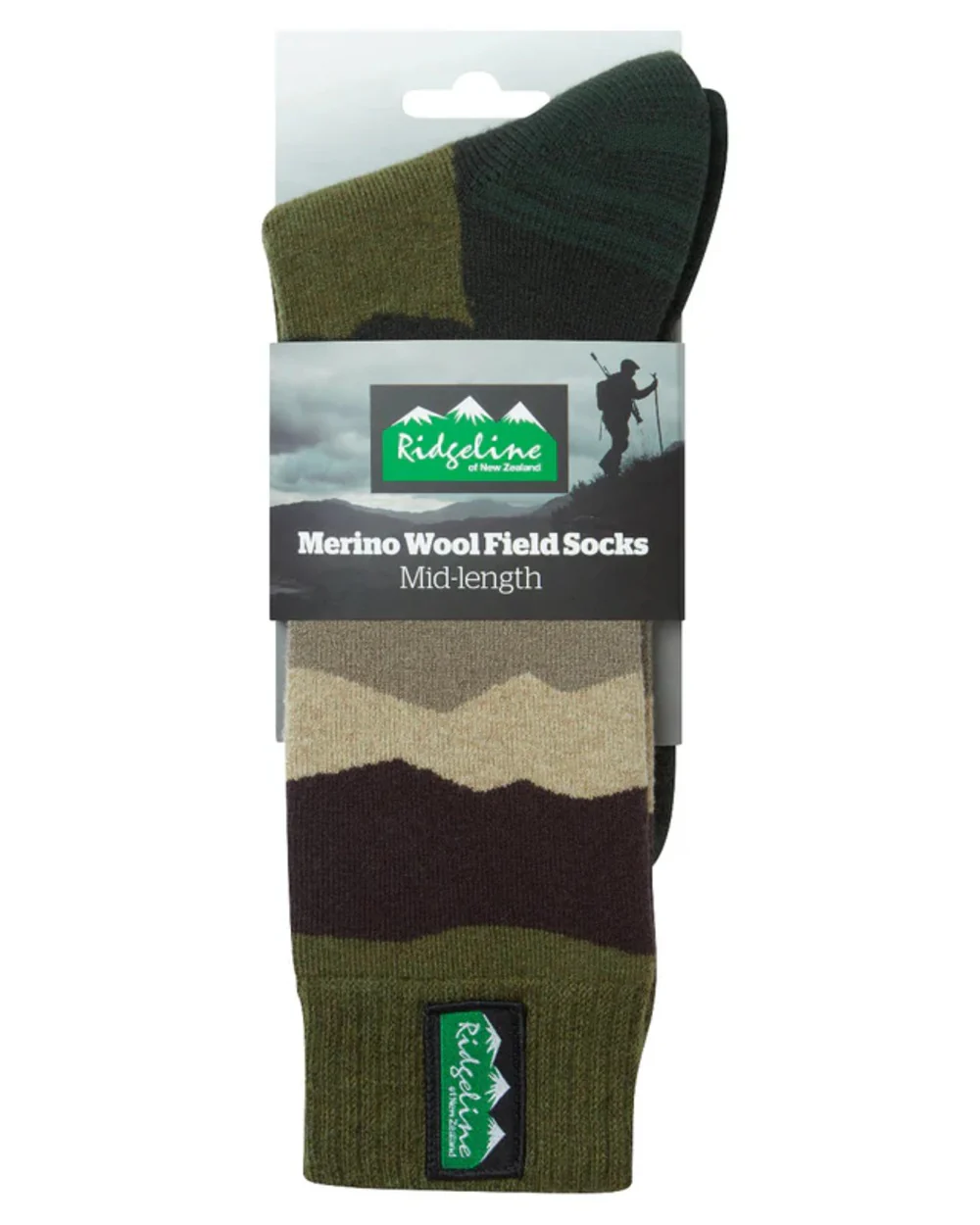 Ridgeline Merino Wool Mid Length Socks - Image 18
