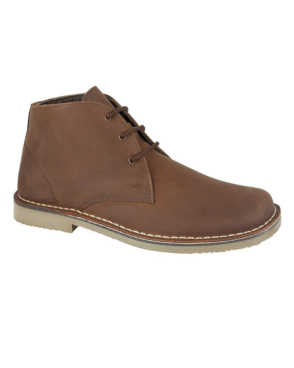 Roamers Mens 3 Eyelet Desert Boots - Image 3