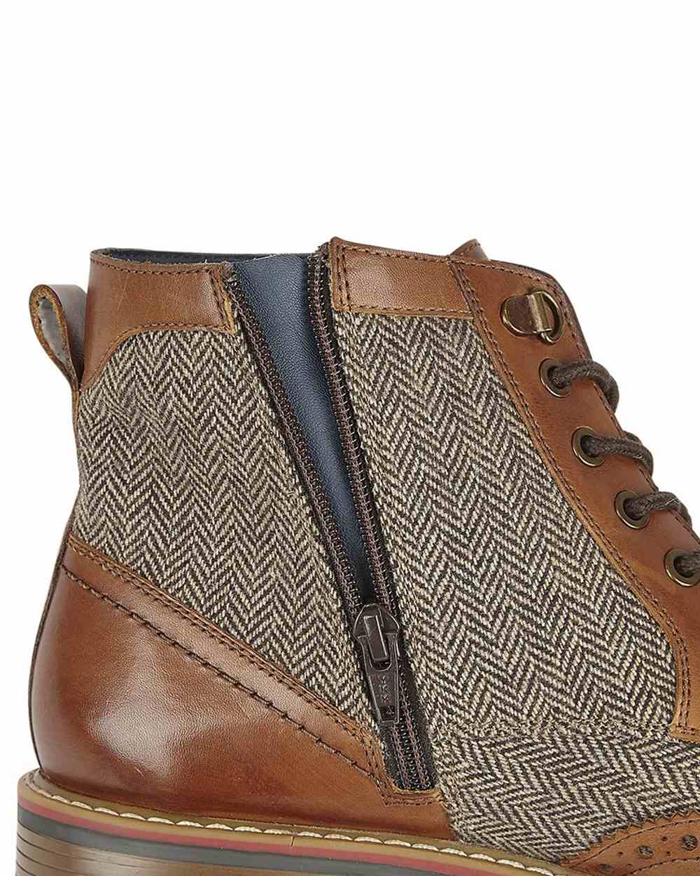 Roamers Mens 5 Eye Inside Zip Ankle Boots - Image 2