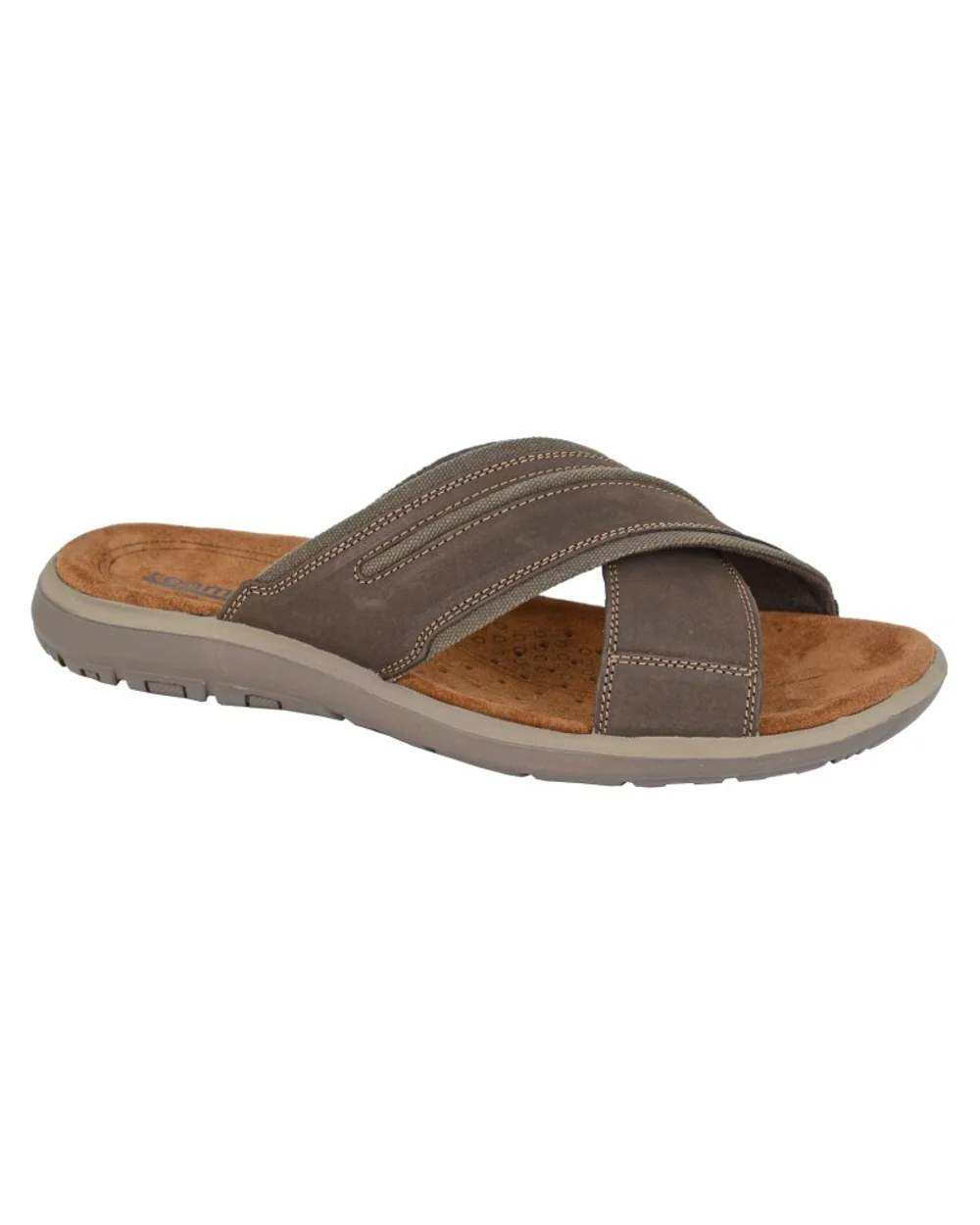 Roamers Mens Crossover Mule Sandals - Image 3