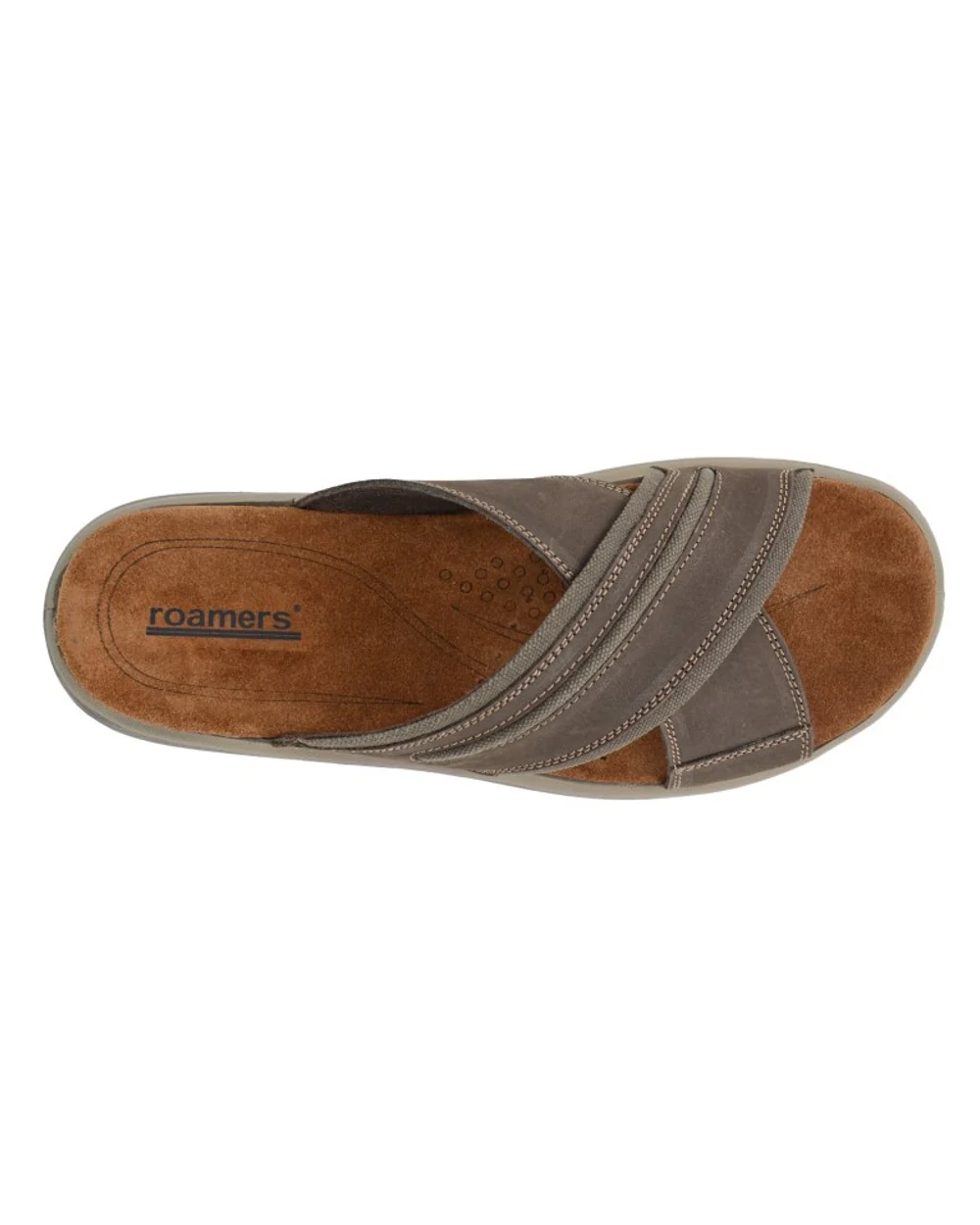 Roamers Mens Crossover Mule Sandals - Image 4