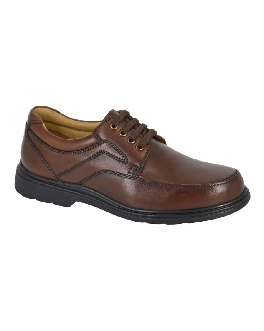 Roamers Mens Extra Wide 4 Eye Mud Guard Shoes - Image 3