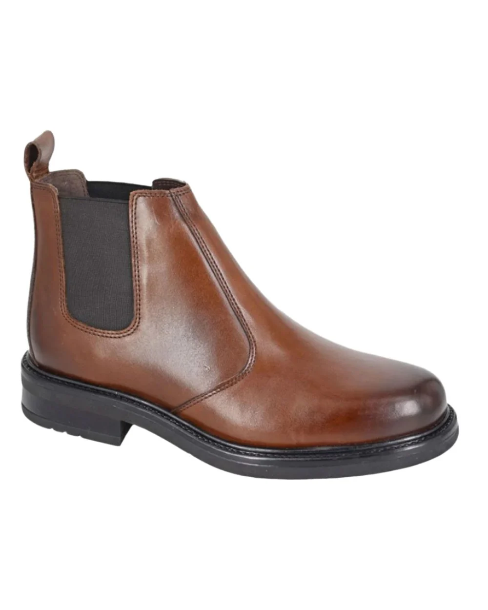 Roamers Mens Leather Chelsea Boots - Image 3
