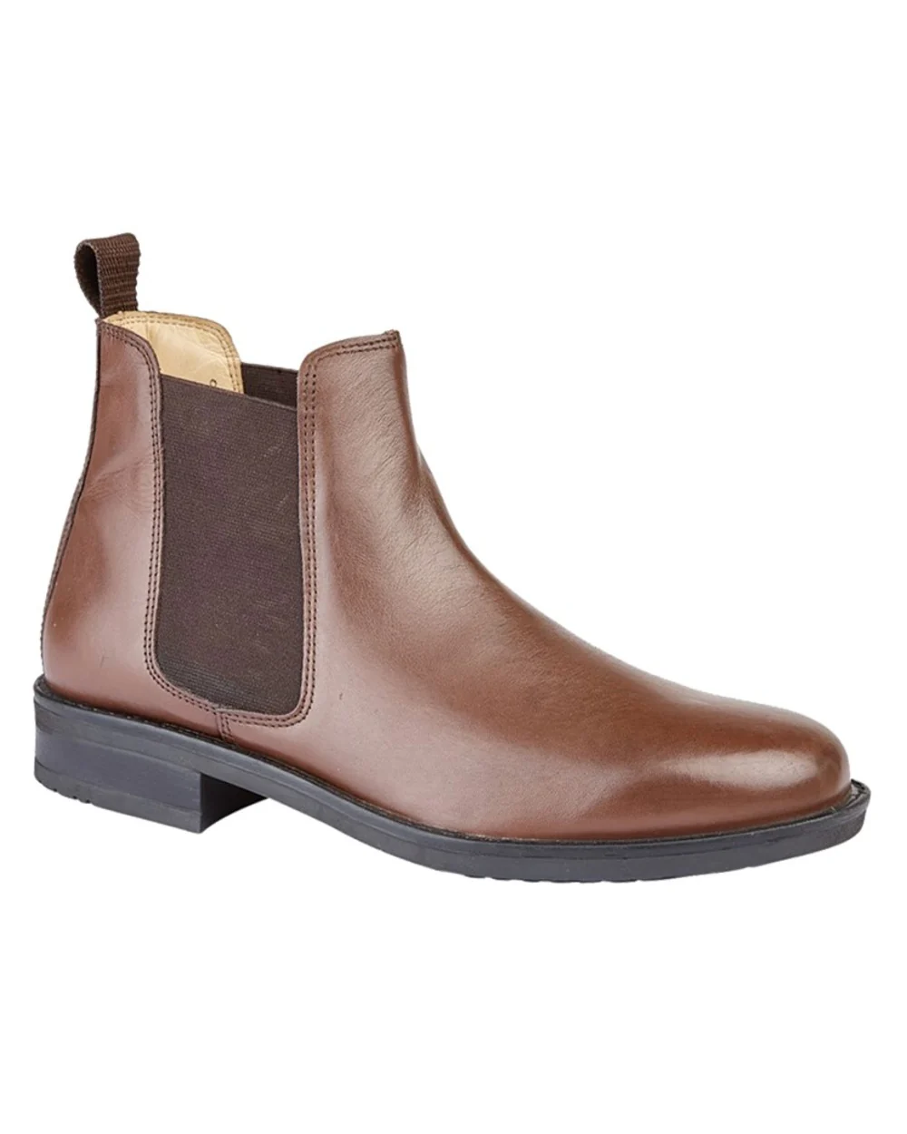 Roamers Mens Leather Gusset Boots - Image 3