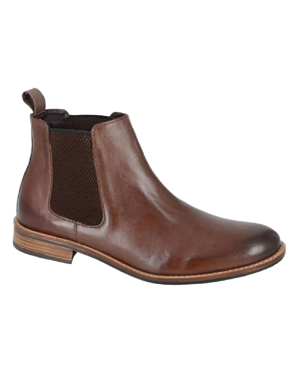 Roamers Mens Leather Twin Gusset Ankle Boots - Image 3