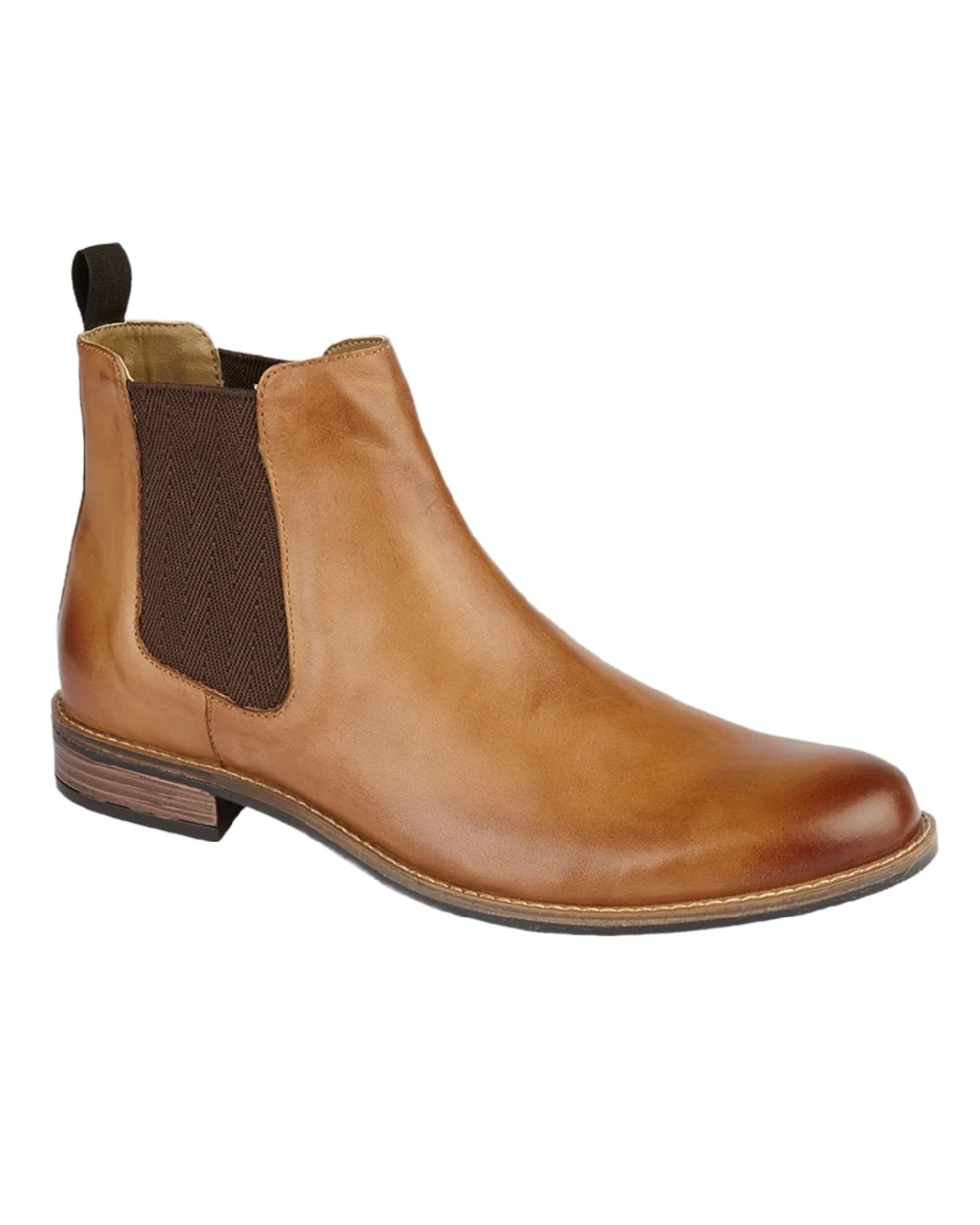 Roamers Mens Leather Twin Gusset Ankle Boots - Image 5