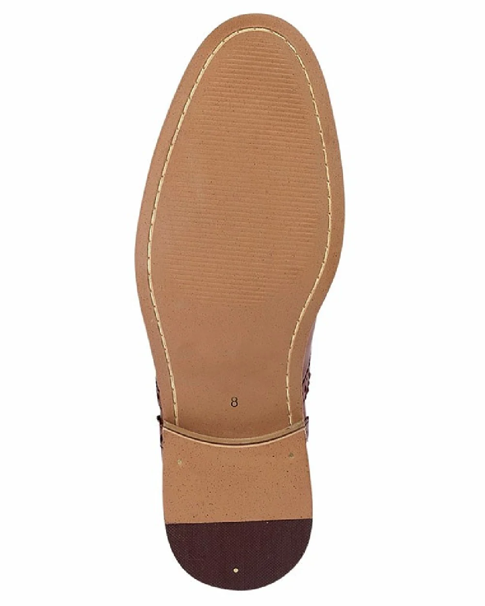 Roamers Mens Tan Leather Brogue Oxford Shoes - Image 2