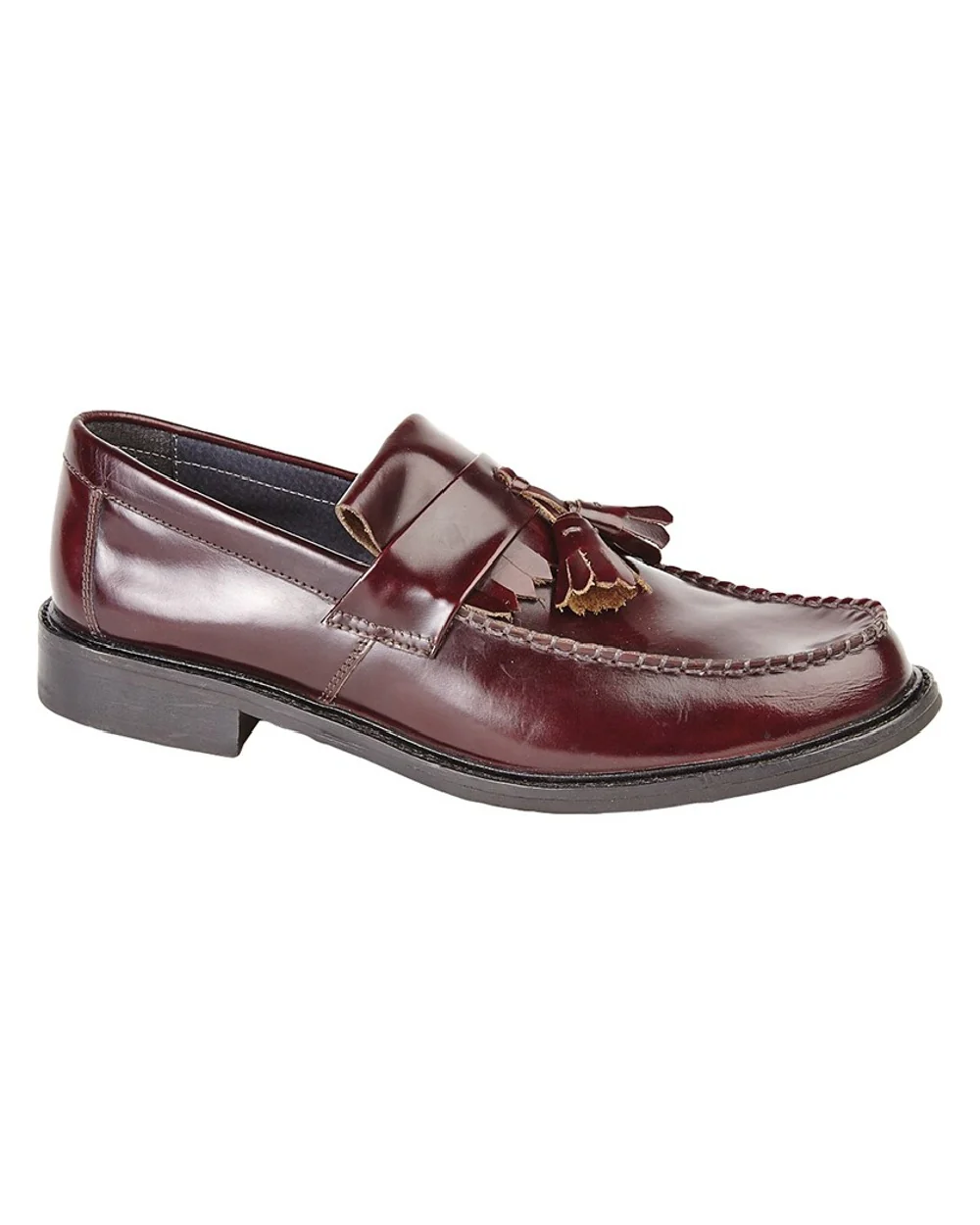 Roamers Mens Toggle Saddle Loafers - Image 2