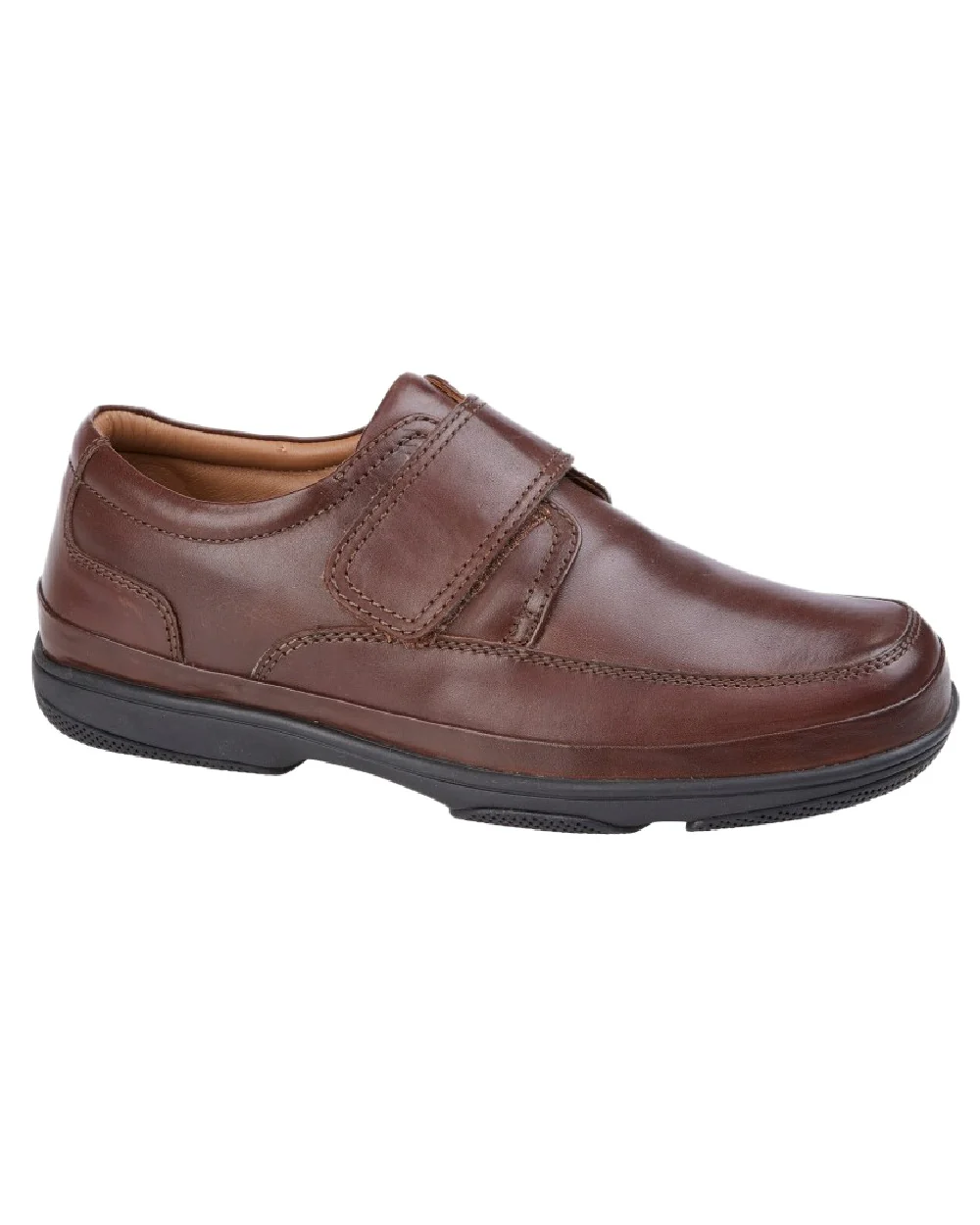 Roamers Mens Touch Fastening Wide Fit Shoes - Image 3