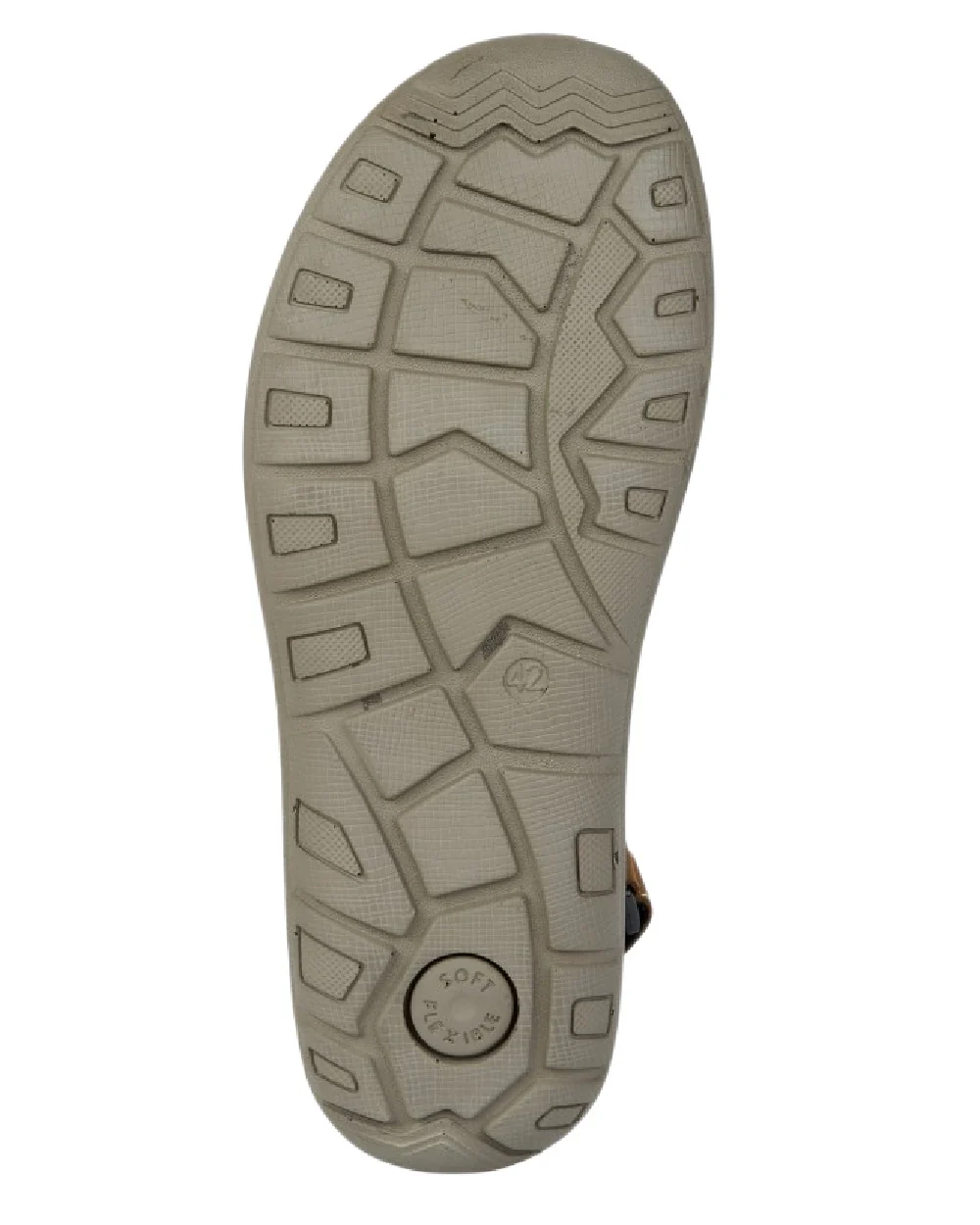 Roamers Mens Triple Touch Fastening Sandals - Image 2