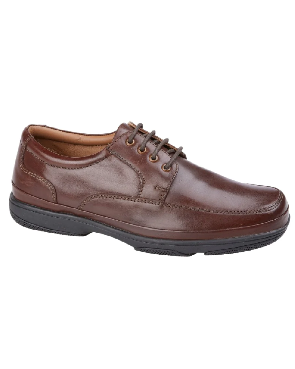 Roamers Mens Wide Fit 4 Eye Deluxe Casual Shoes - Image 3