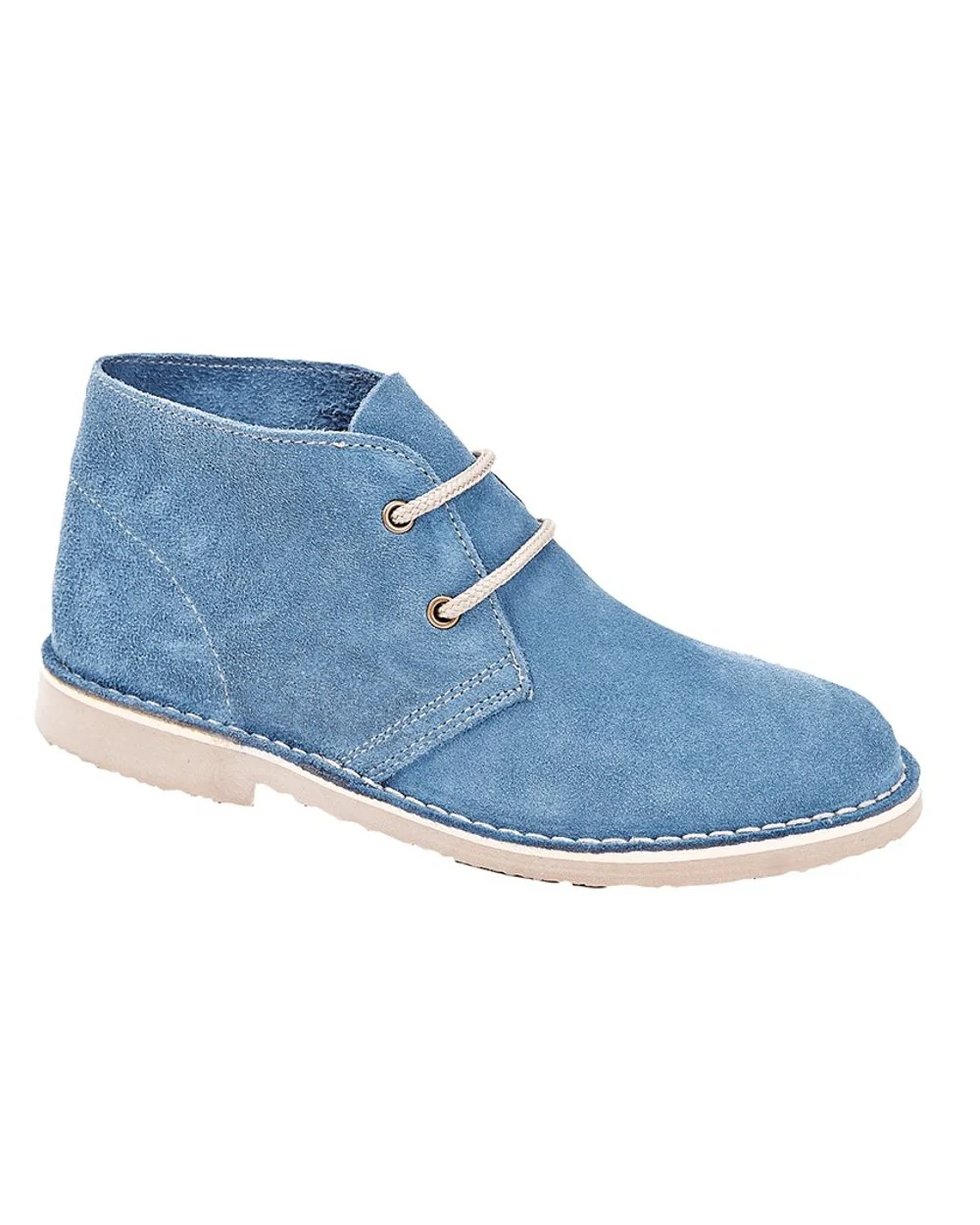 Roamers Womens 2 Eye Desert Real Suede Boots - Image 6