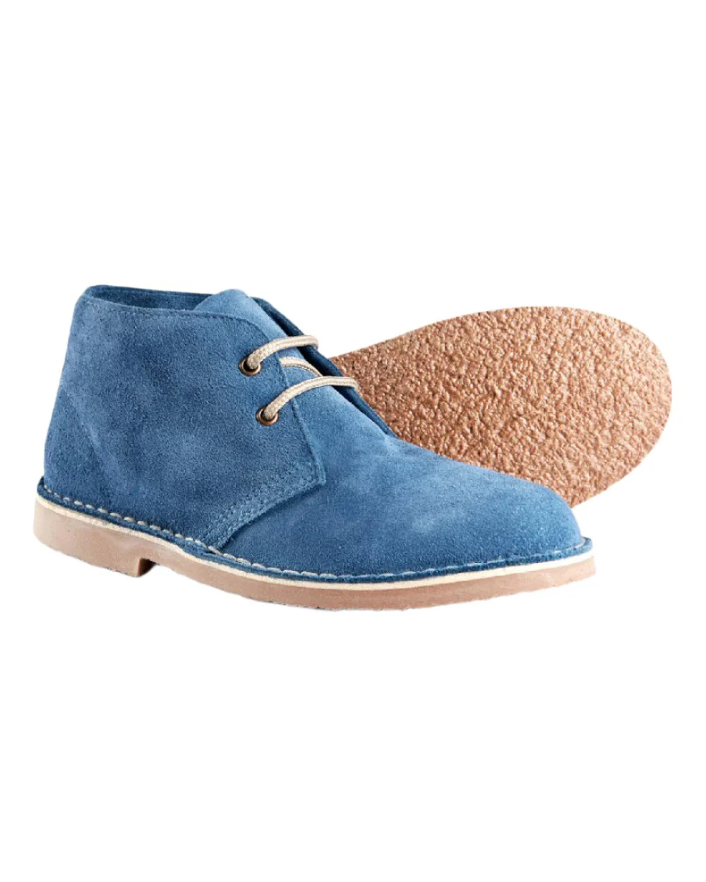 Roamers Womens 2 Eye Desert Real Suede Boots - Image 7