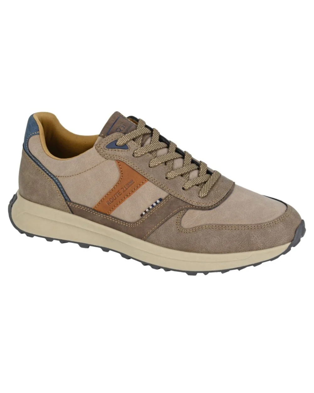 Route 21 Mens 6 Eye 2 Tone Leisure Trainers - Image 3