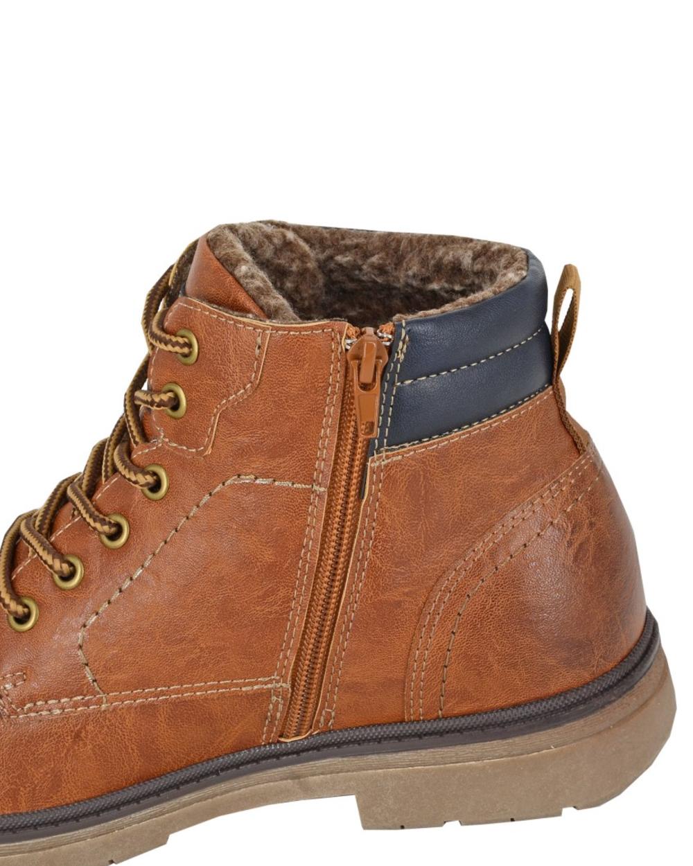 Route 21 Mens 6 Eye Padded Ankle Boots - Image 2