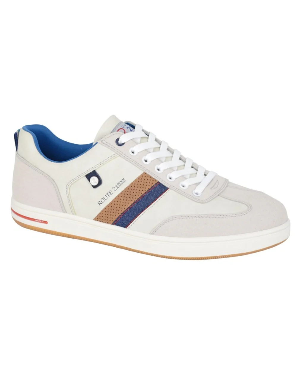 Route 21 Mens 7 Eye Casual Trainers - Image 2