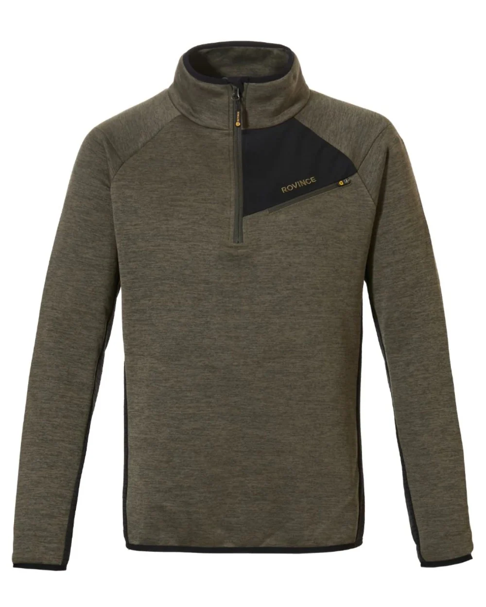 Rovince Mens Ergoline Pullover Half Zip Fleece Jacket - Image 3