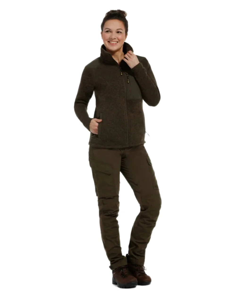 Rovince Womens Coarse Fleece Jacket - Image 2