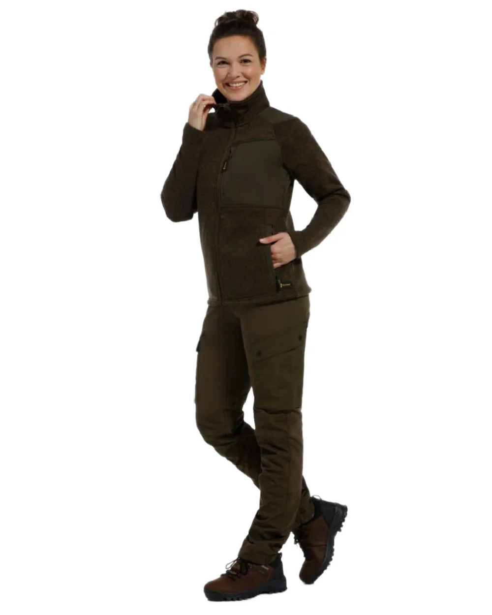 Rovince Womens Coarse Fleece Jacket - Image 3
