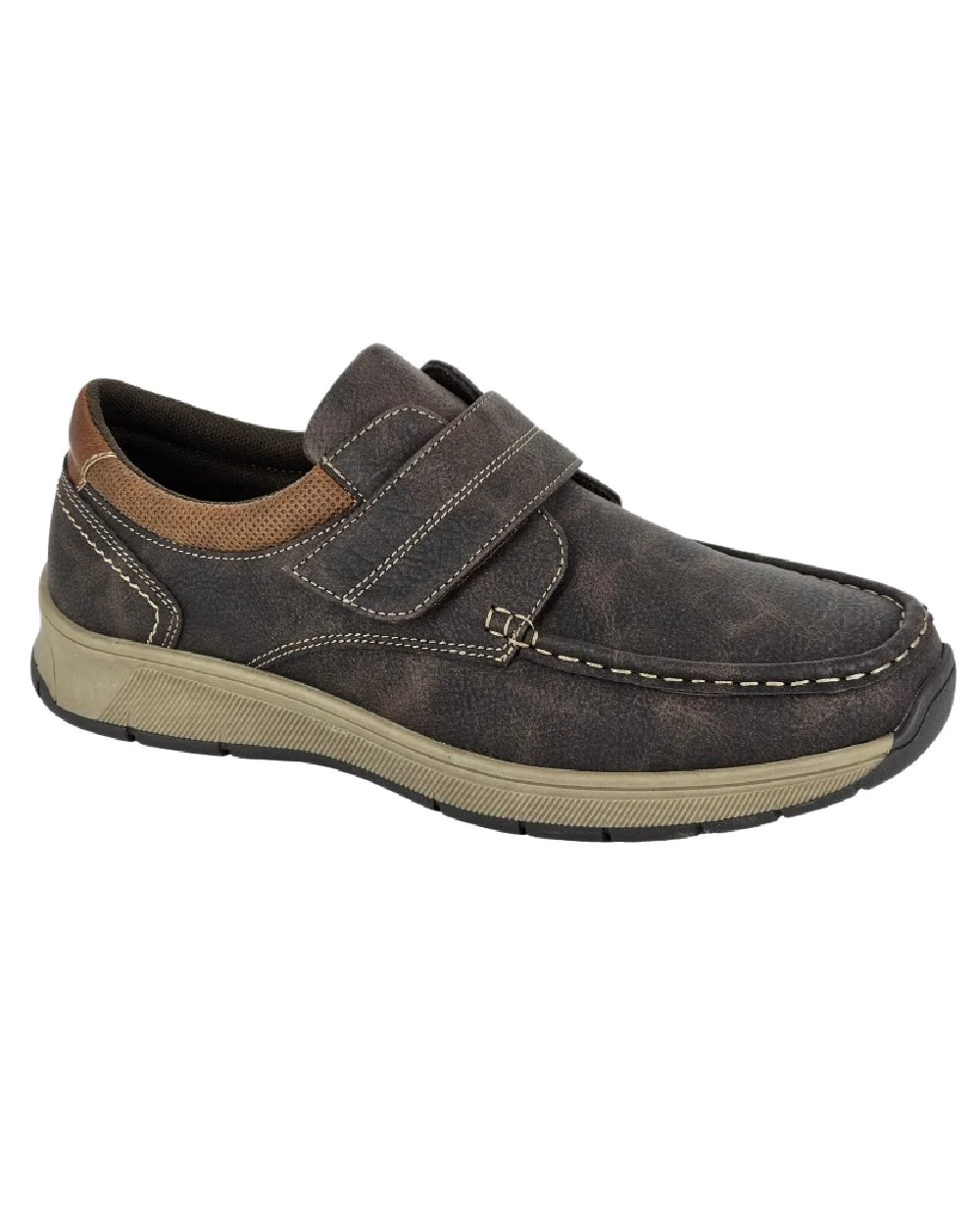 Scimitar Mens Grain Touch Fastening Casual Shoes