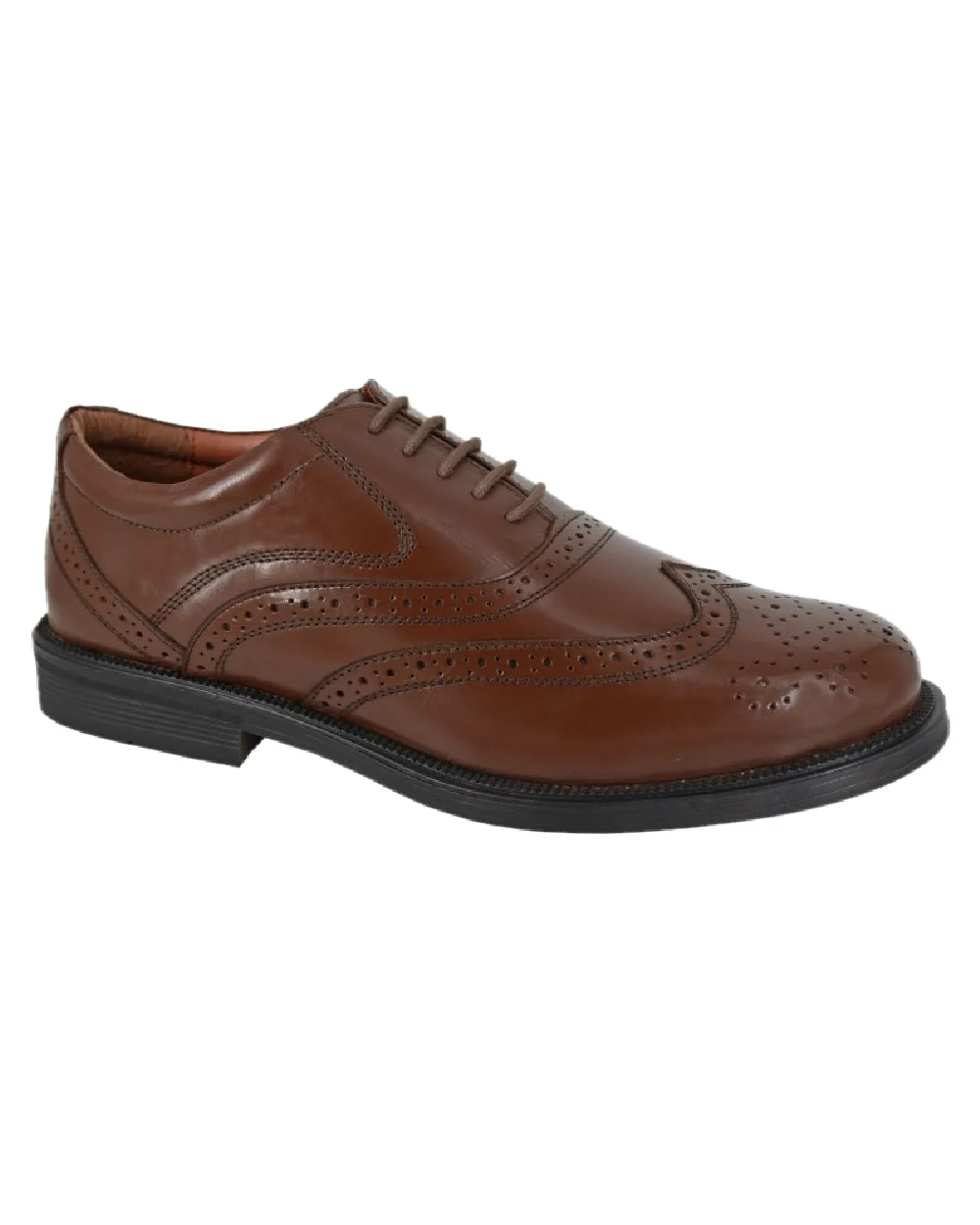 Scimitar Mens Wing Cap Brogue Oxford Shoes - Image 2