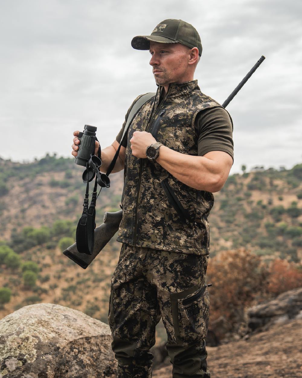 Seeland Mens Chaser Aero Camo Waistcoat - Image 2