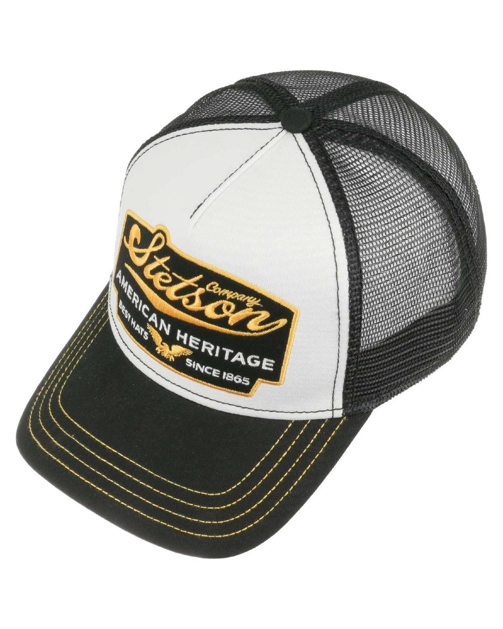 Stetson American Heritage Black White Trucker Cap - Image 2