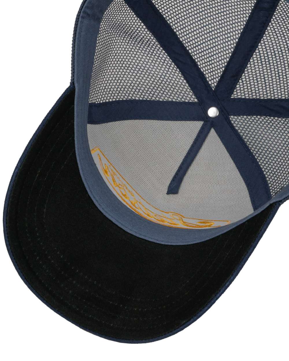 Stetson American Heritage Blue White Trucker Cap - Image 3