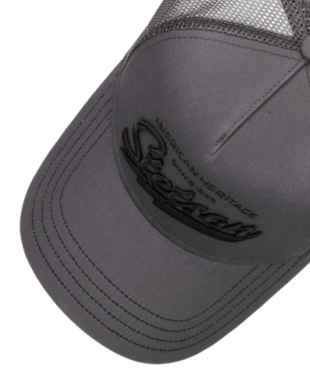 Stetson American Heritage Classic Grey Trucker Cap - Image 2