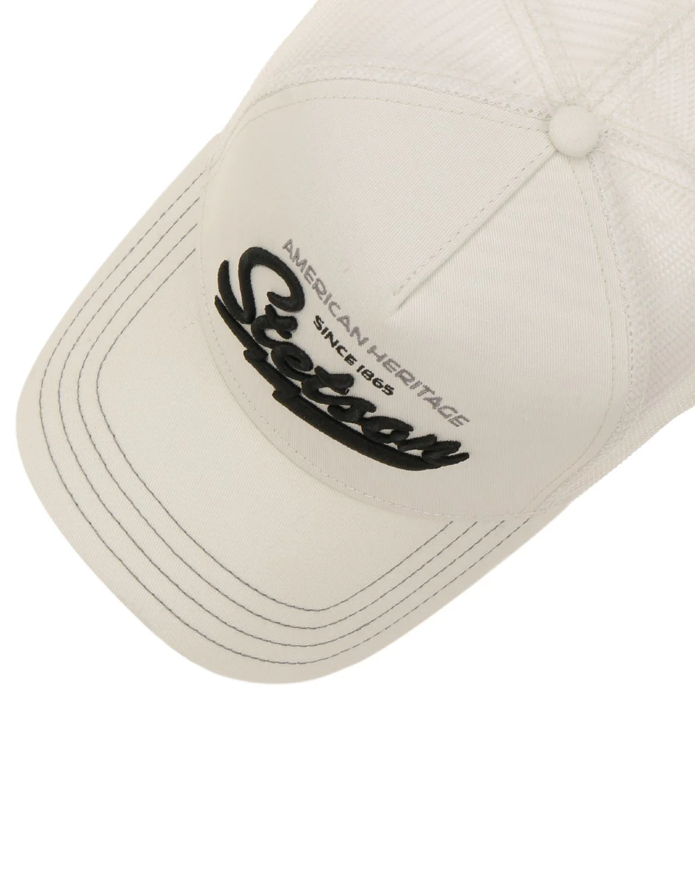 Stetson American Heritage Classic Off White Trucker Cap - Image 2
