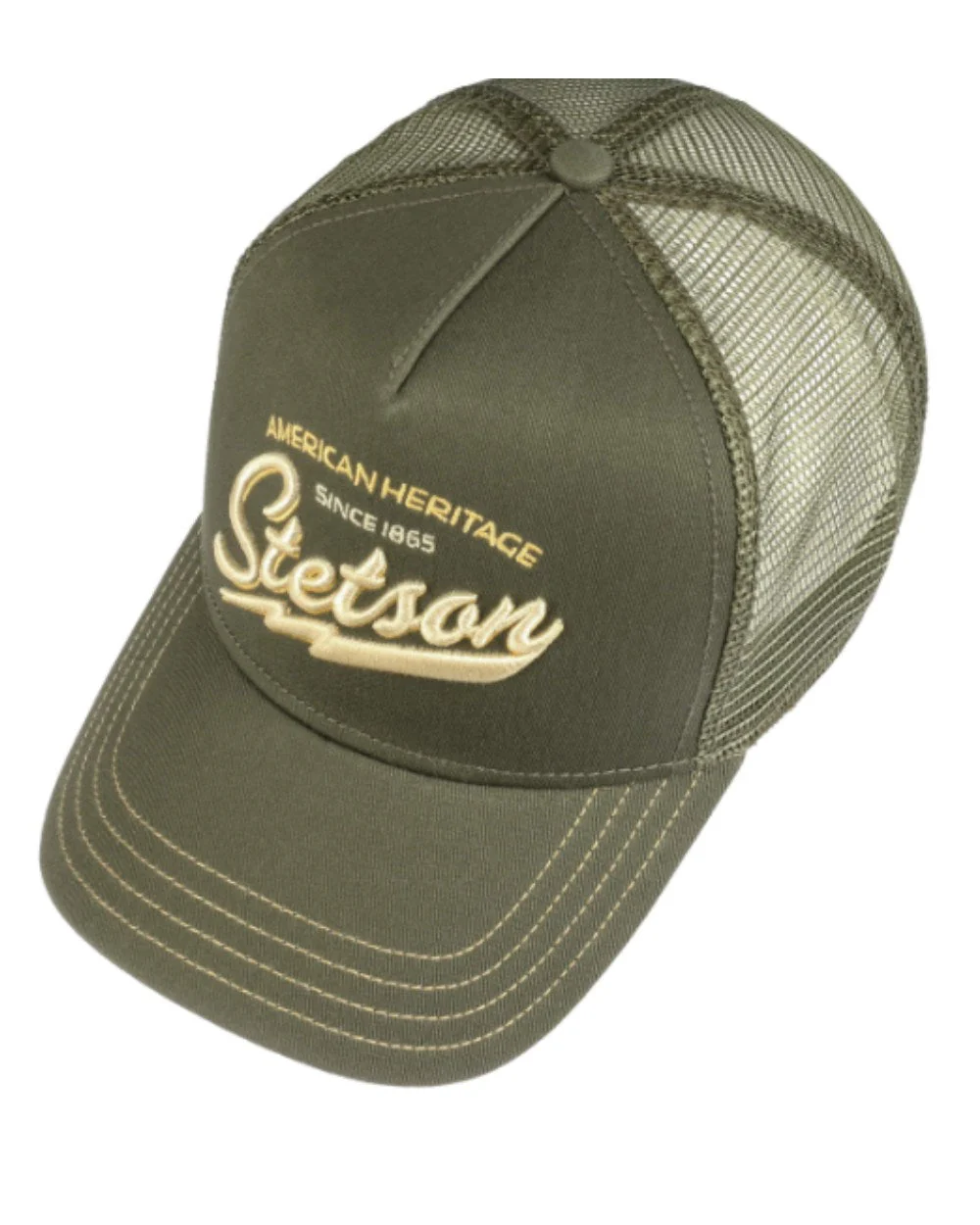 Stetson American Heritage Classic Olive Trucker Cap - Image 2