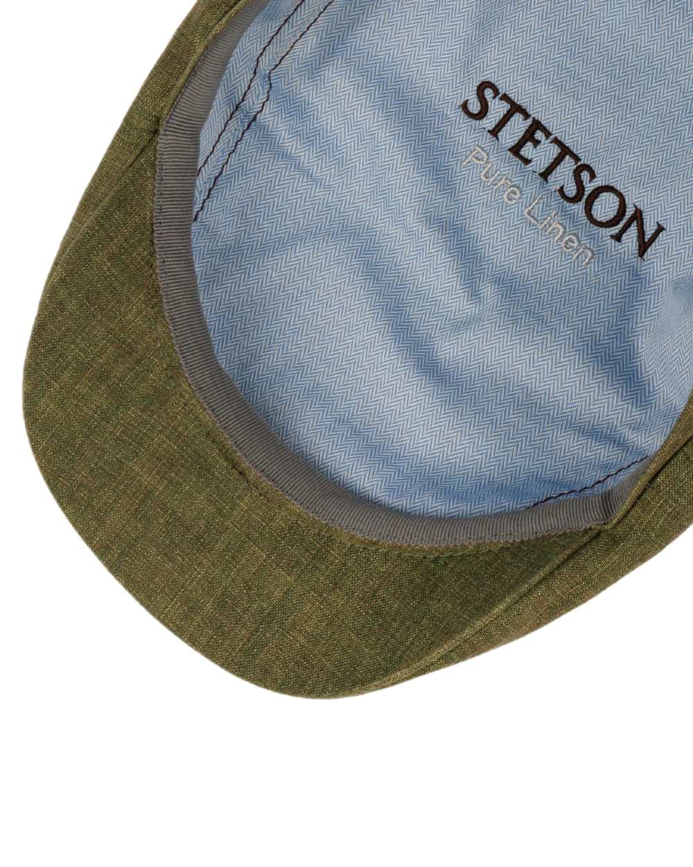 Stetson Bricksford 8 Panel Linen Flat Cap - Image 3