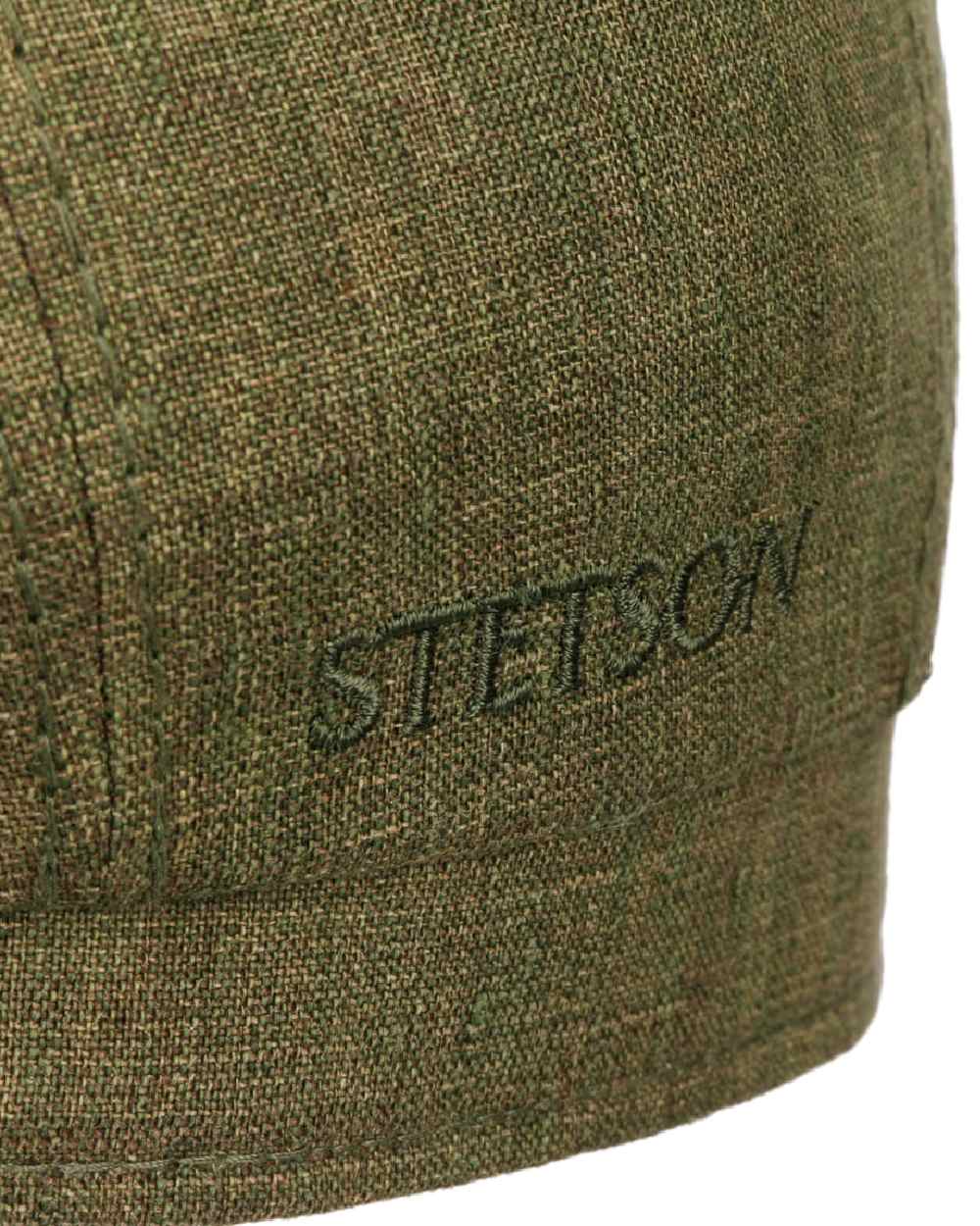 Stetson Bricksford 8 Panel Linen Flat Cap - Image 4