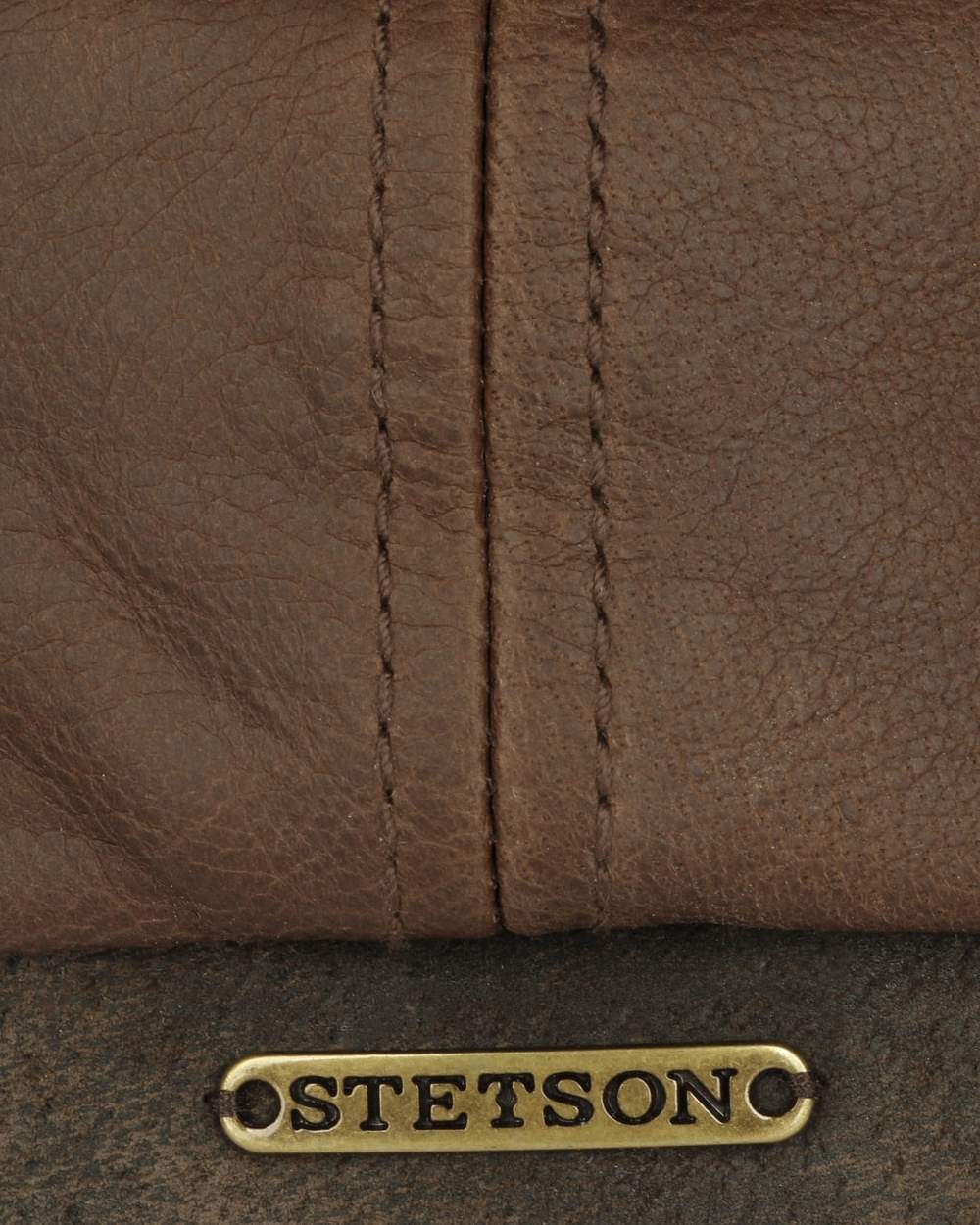 Stetson Brooklin Leather Flat Cap - Image 3