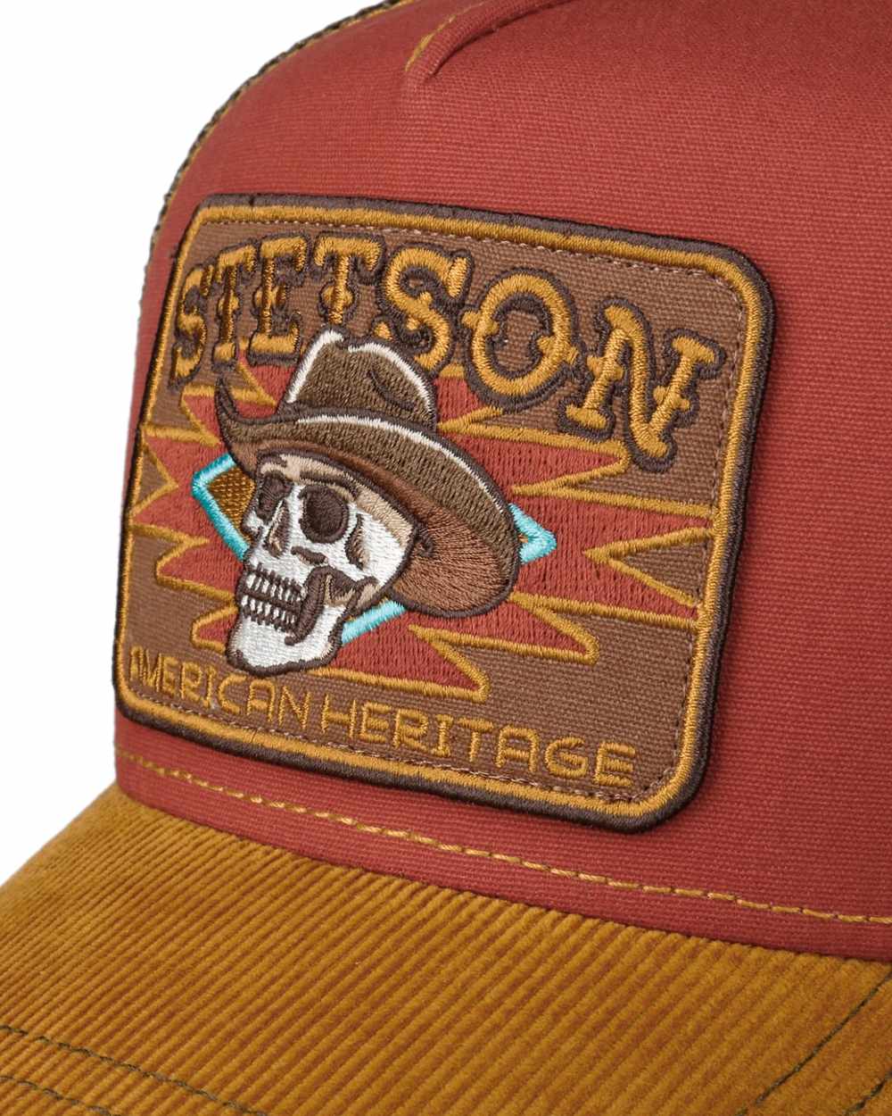 Stetson Cowboy Skull Trucker Cap - Image 2