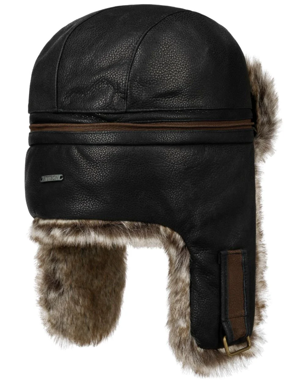 Stetson Cowhide Bomber Aviator Hat - Image 6