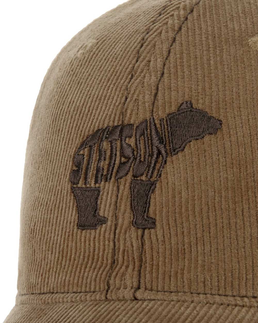 Stetson Embroidered Bear Corduroy Cap - Image 3