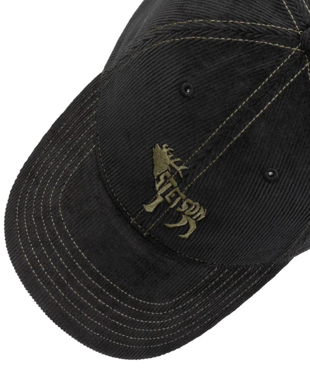 Stetson Embroidered Deer Corduroy Cap - Image 2