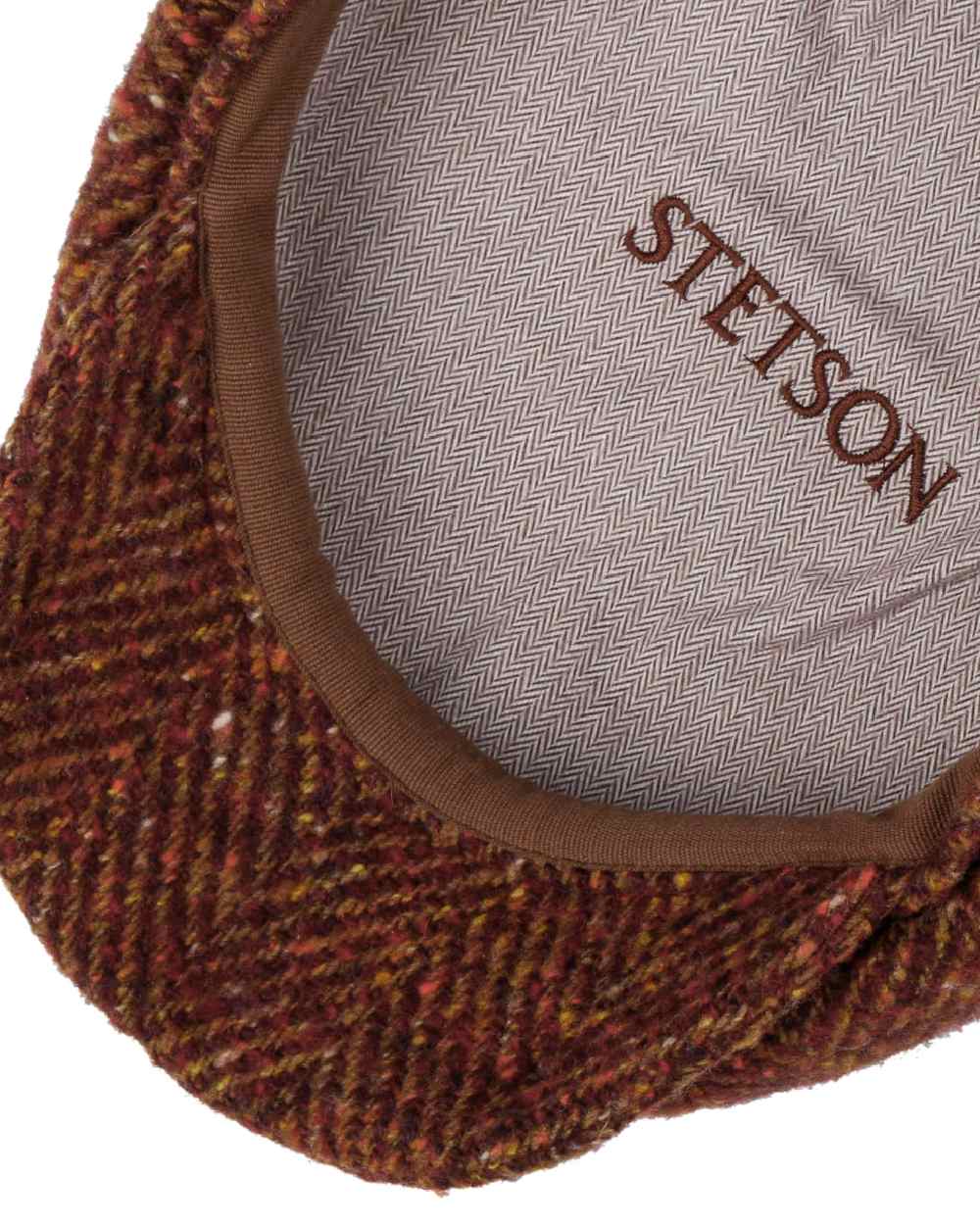 Stetson Hatteras Herringbone Flat Cap - Image 5