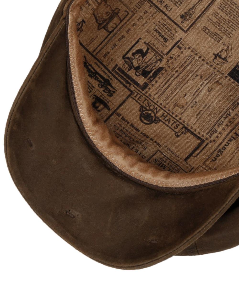 Stetson Hatteras Oily Goat Flat Cap - Image 3