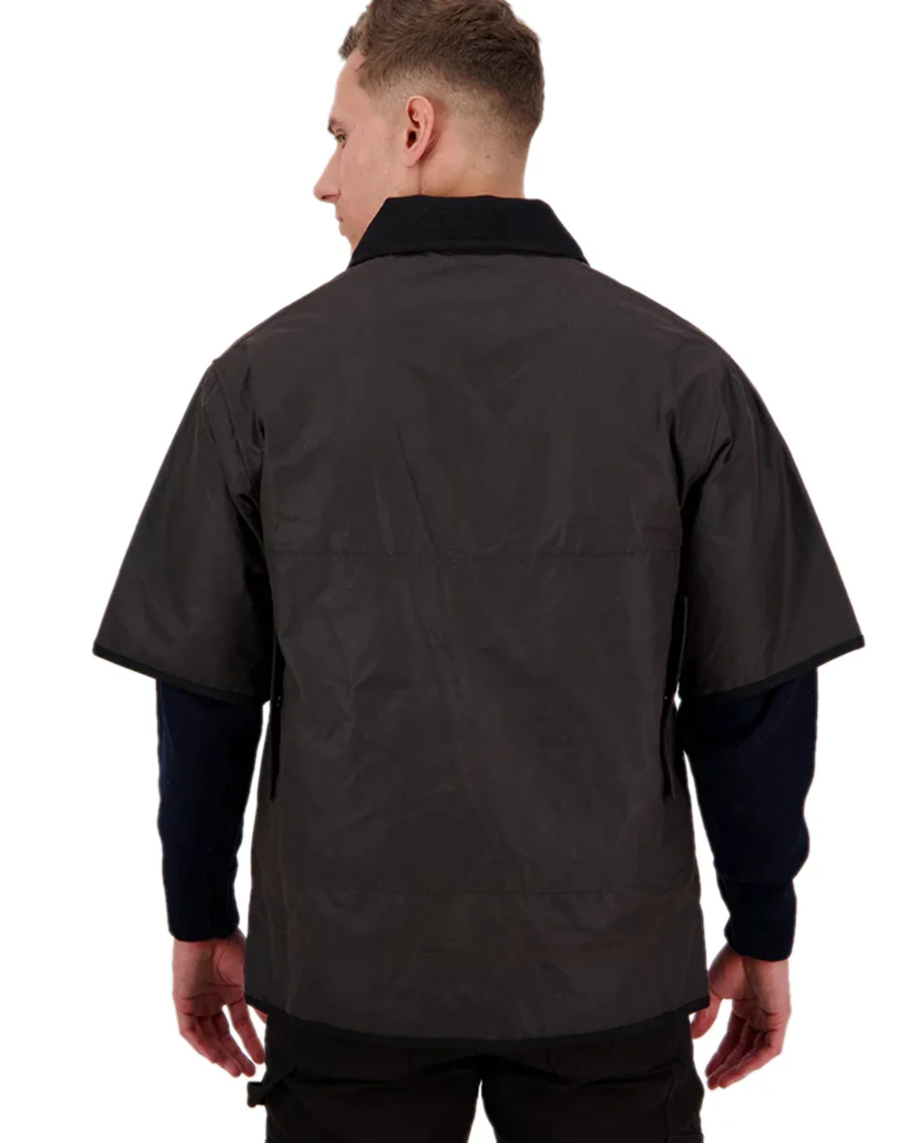 Swanndri Mens 3/4 Sleeve Oilskin Jacket - Image 6