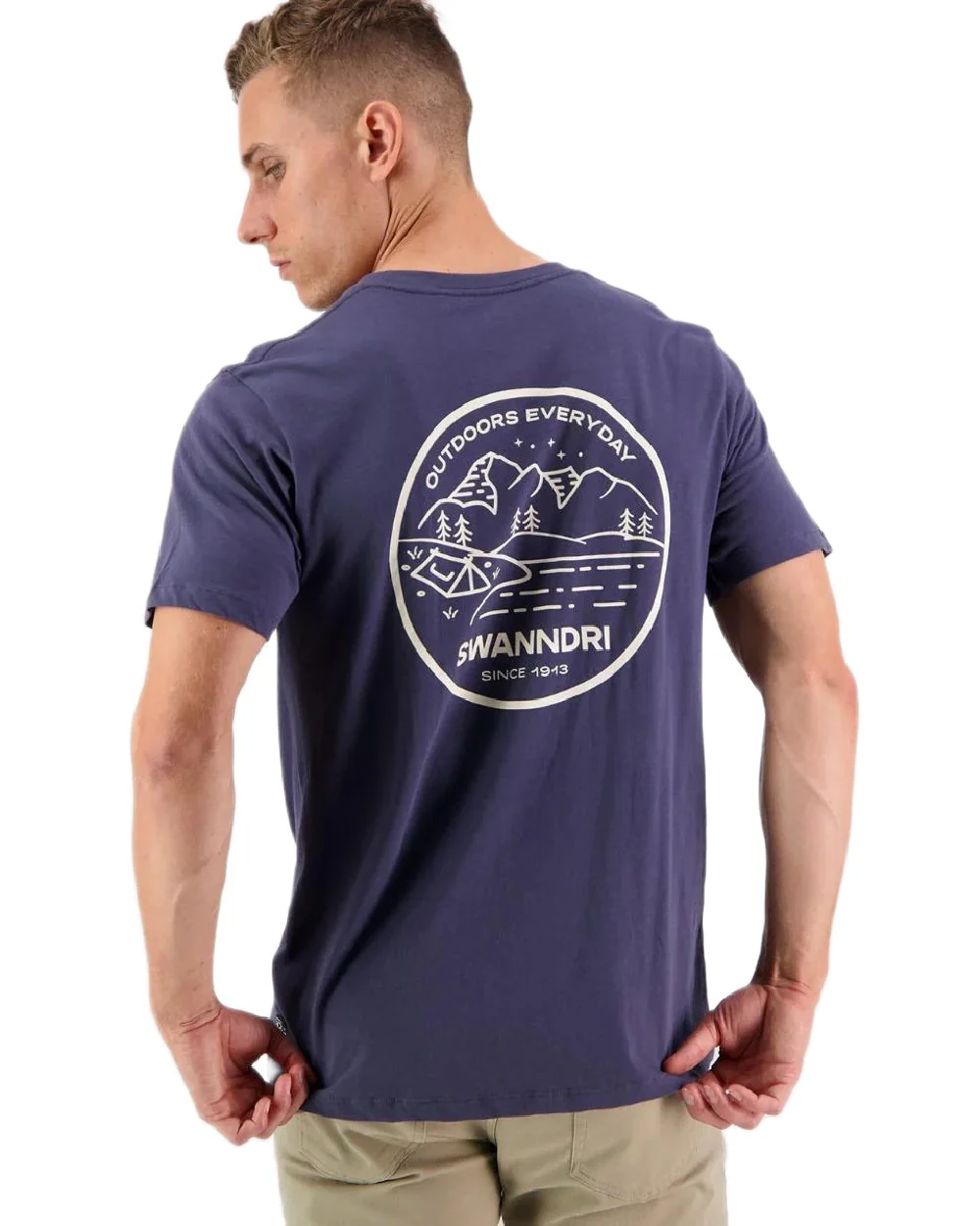 Swanndri Mens Barton Printed T-Shirt - Image 2