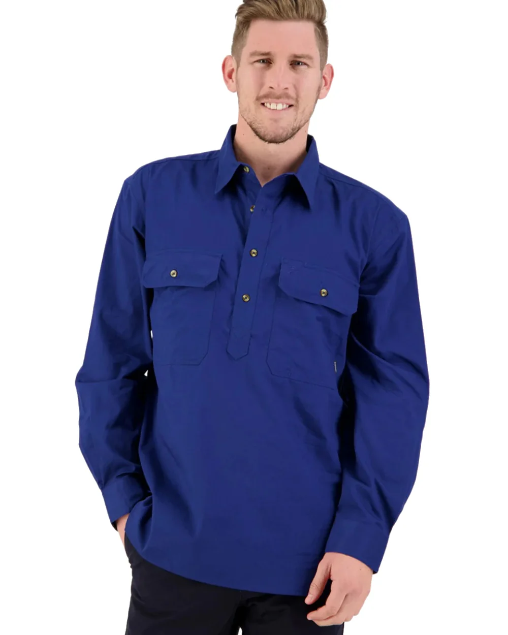 Swanndri Mens Bendigo Long Sleeve Work Shirt - Image 4
