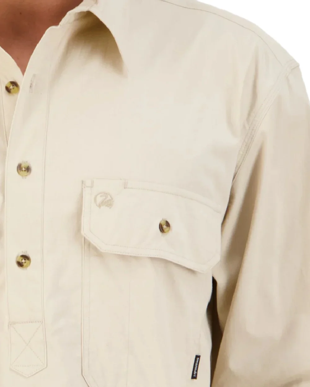Swanndri Mens Bendigo Long Sleeve Work Shirt - Image 7