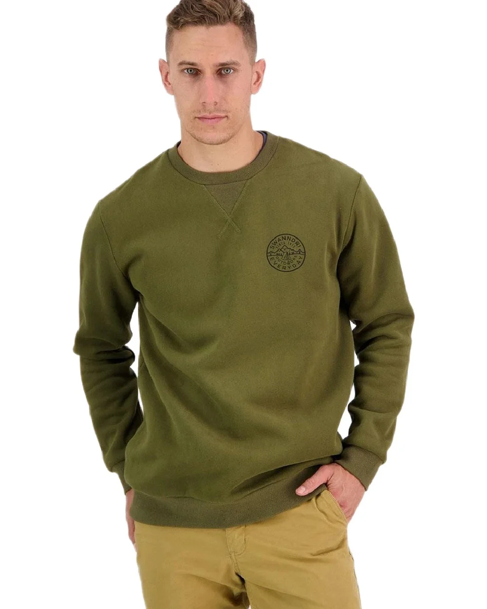 Swanndri Mens Camp Crew Fleece - Image 8