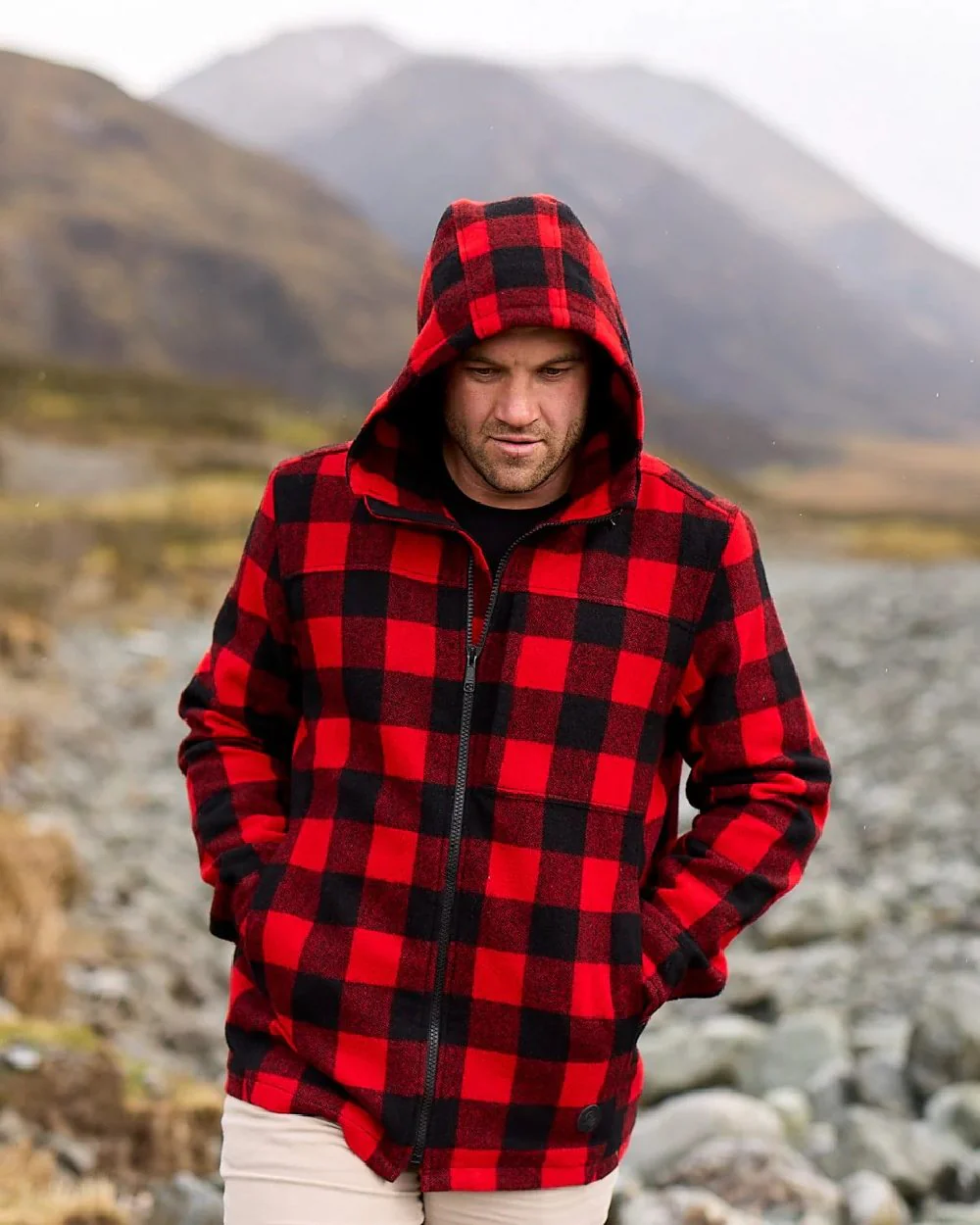 Swanndri Mens Hudson Wool Hoodie - Image 14