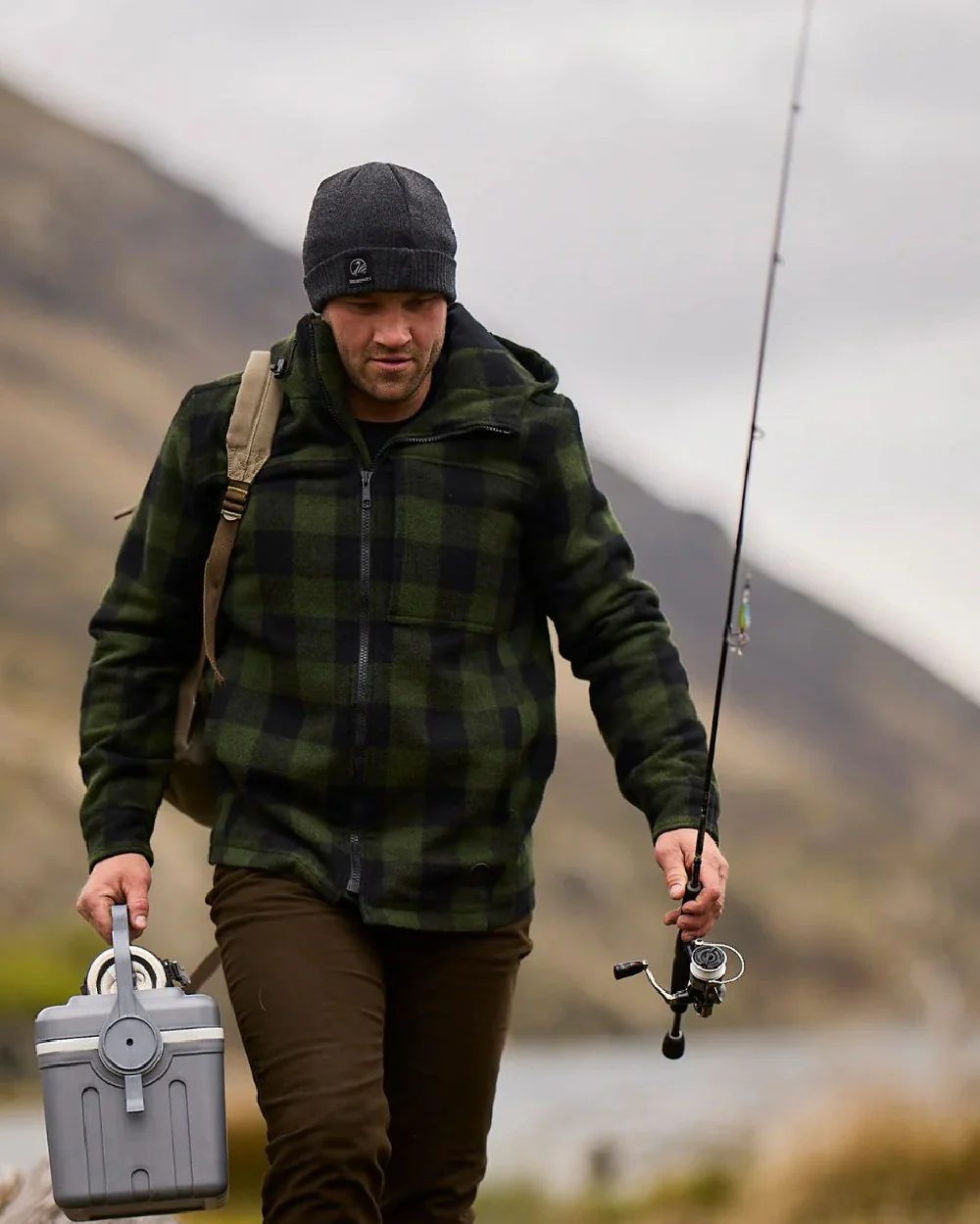 Swanndri Mens Hudson Wool Hoodie - Image 2